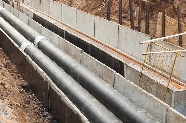 Concrete construction - natural gas pipeline services