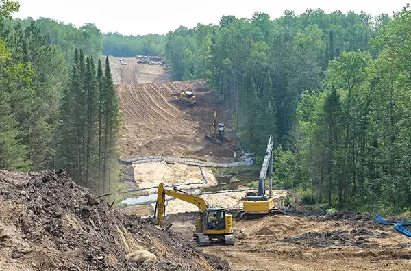Right-of-Way Clearing for natural gas pipeline services