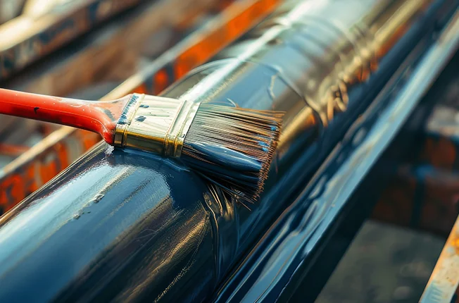 Pipeline coating external pipe