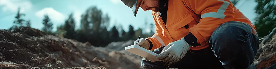 Concrete construction site assessment