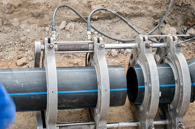 Underground piping system advanced installation
